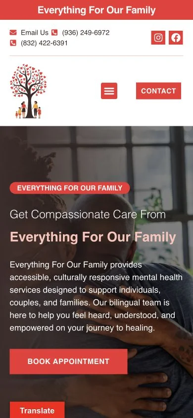 Everything For Our Family — mobile website