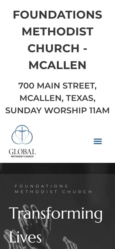 Foundations Methodist Church — mobile website