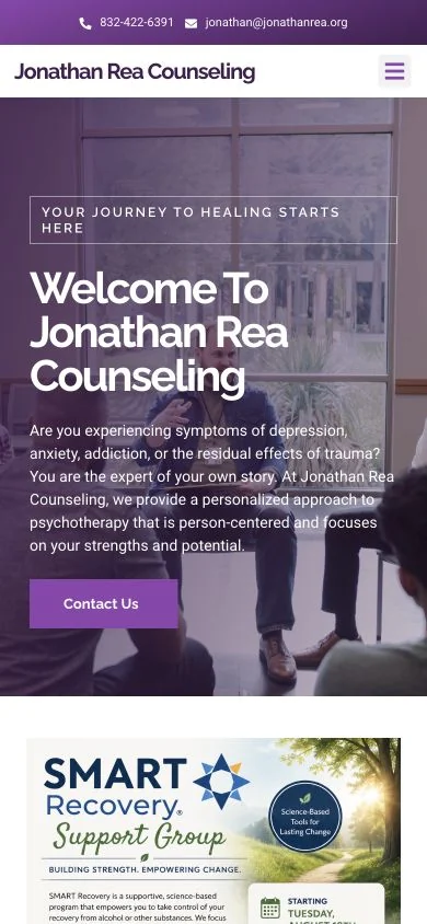 Jonathan Rea Counseling — mobile website