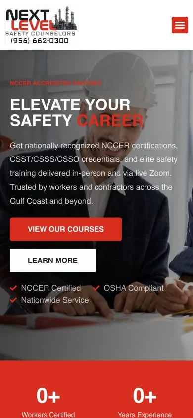 Next Level Safety Counselors — mobile website