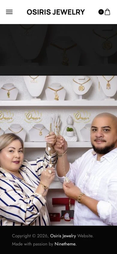 Osiris Jewelry — mobile website