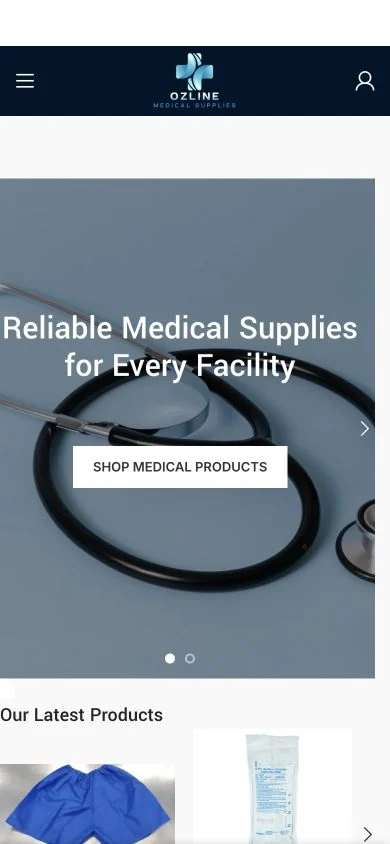 Ozline Medical — mobile website