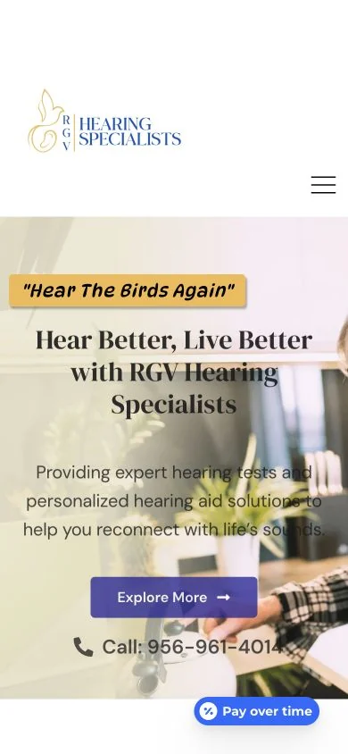 RGV Hearing Specialists, LLC — mobile website