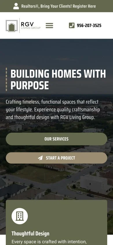 RGV Living Group — mobile website