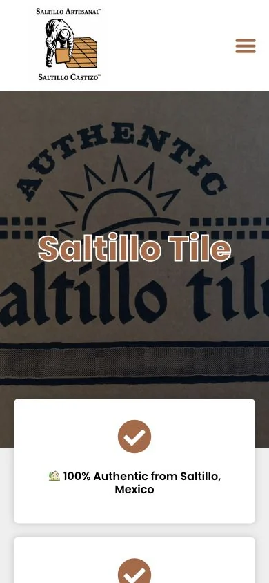 Saltillo Tile USA, LLC — mobile website